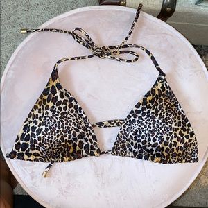 🐆Victoria's Secret Leopard Triangle Bikini Top